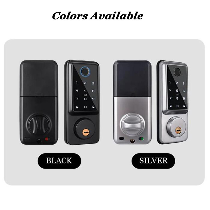 TUYA Smart Wifi Lock Or TTLOCK Security Door Lock with Keys Password keypad Intelligent Electronic Fingerprint Deadbolt Lock