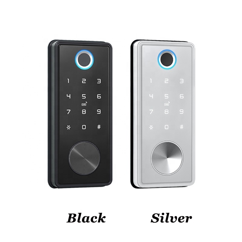 Smart Electronic Deadbolt Lock Interior Keyless Entry Door Lock with Keypad Dynamic Code TTLock Fingerprint Automatic Bolt Lock