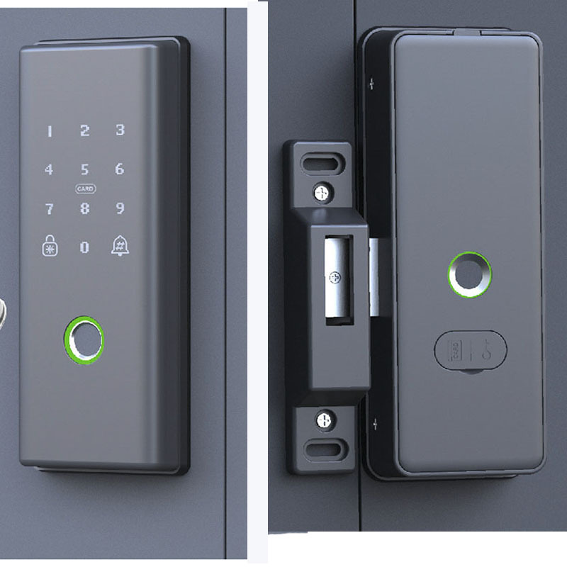 Double Fingerprint Digital Lock For Swing Fence Gate Intelligent Door Lock Optional Tuya Wifi Or Blue-tooth APP Control Lock