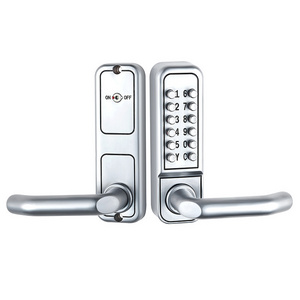 12 button Digital Keypad Zinc Alloy Mechanical Keyless Combination Lever Handle Lock For Outdoor Swing Gate