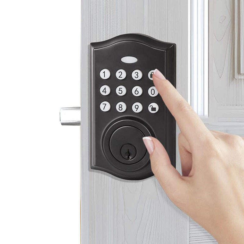 US Profile Smart Electronic Deadbolt Lock con Keys Password Digital Keypad Keyless Entry Front Door Lock