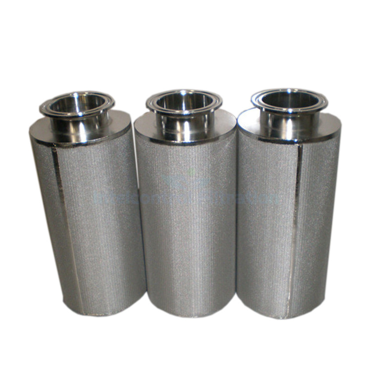 Manufacturer supply high quality stainless steel filter element ss304 316 oil filter cartridge