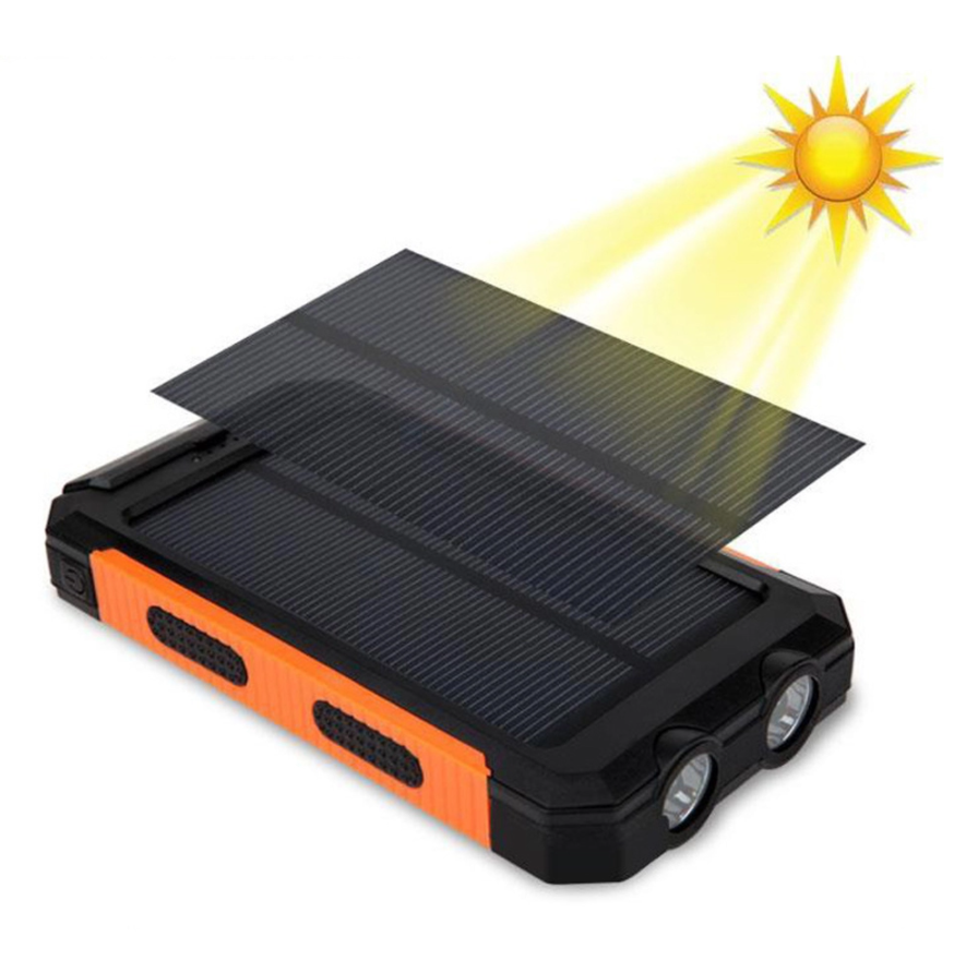 Solar power bank best seller Usb Power Bank 4000mah/5000mah/10000mAh Waterproof Battery Charger Portable Power Banks Solar Panel