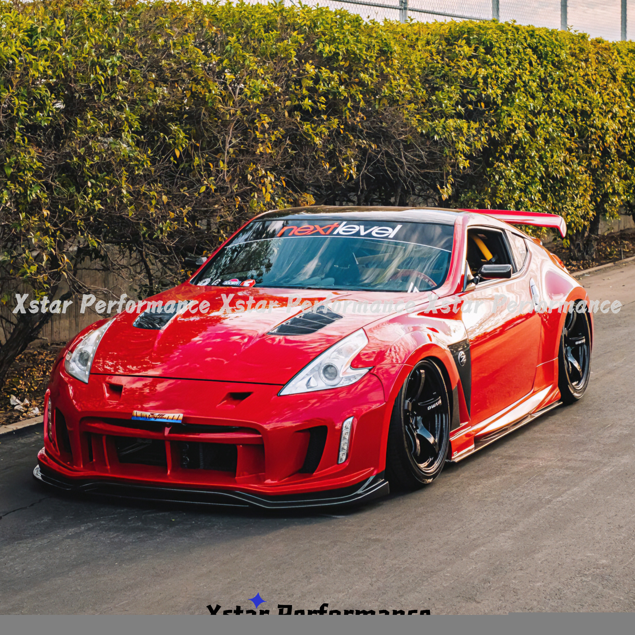 Vari Vrs Arising II Style Glass Fiber Frp Front Bumper With Front Lip For Nissan 370Z Z34 2009-2020 Bodykit