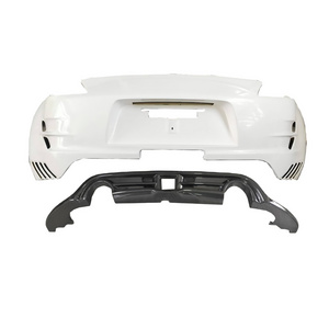 Vari Vrs Arising II Style Half Carbon Fiber Rear Bumper For Nissan 370Z Z34 2009-2020 Bodykit