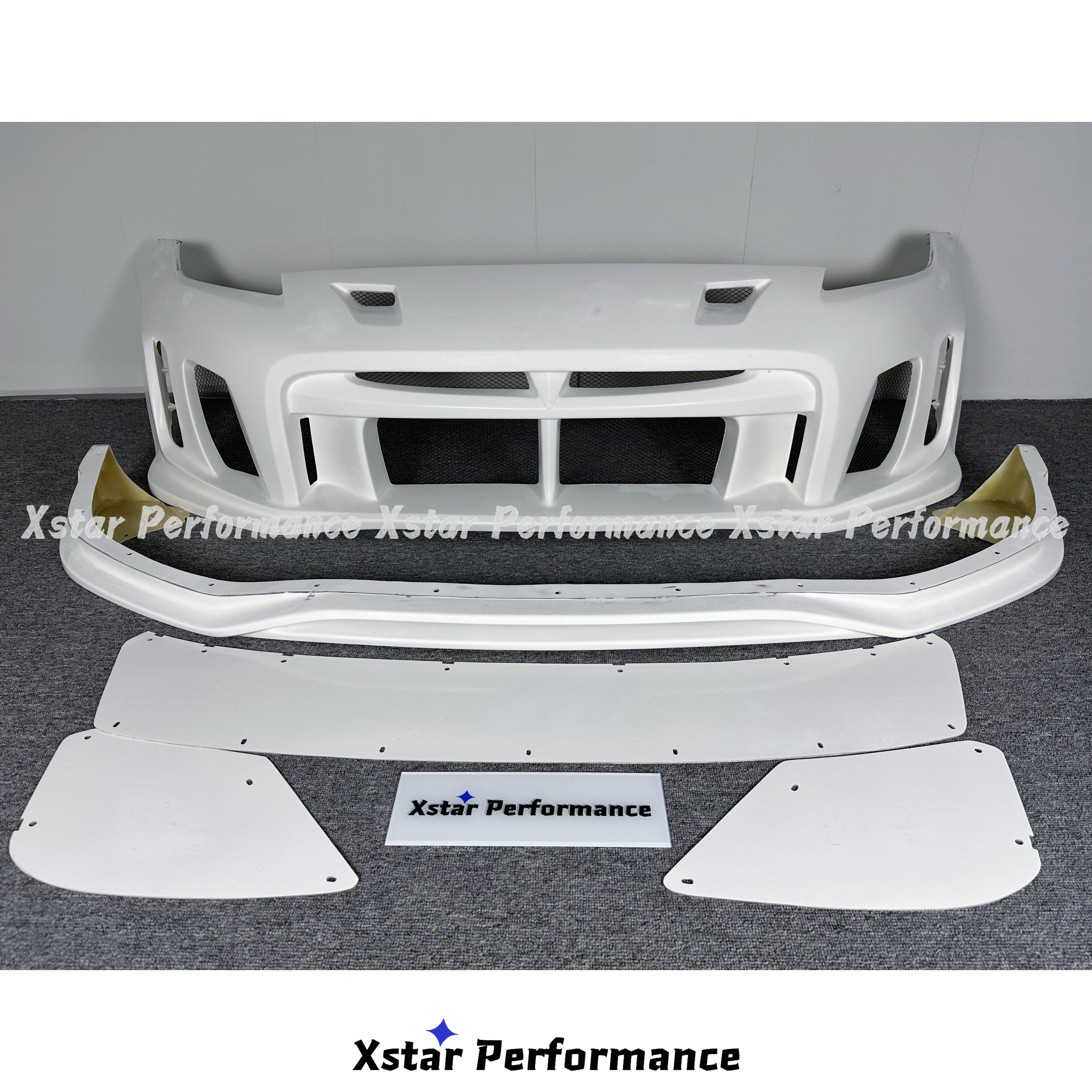 Vari Vrs Arising II Style Glass Fiber Frp Front Bumper With Front Lip For Nissan 370Z Z34 2009-2020 Bodykit