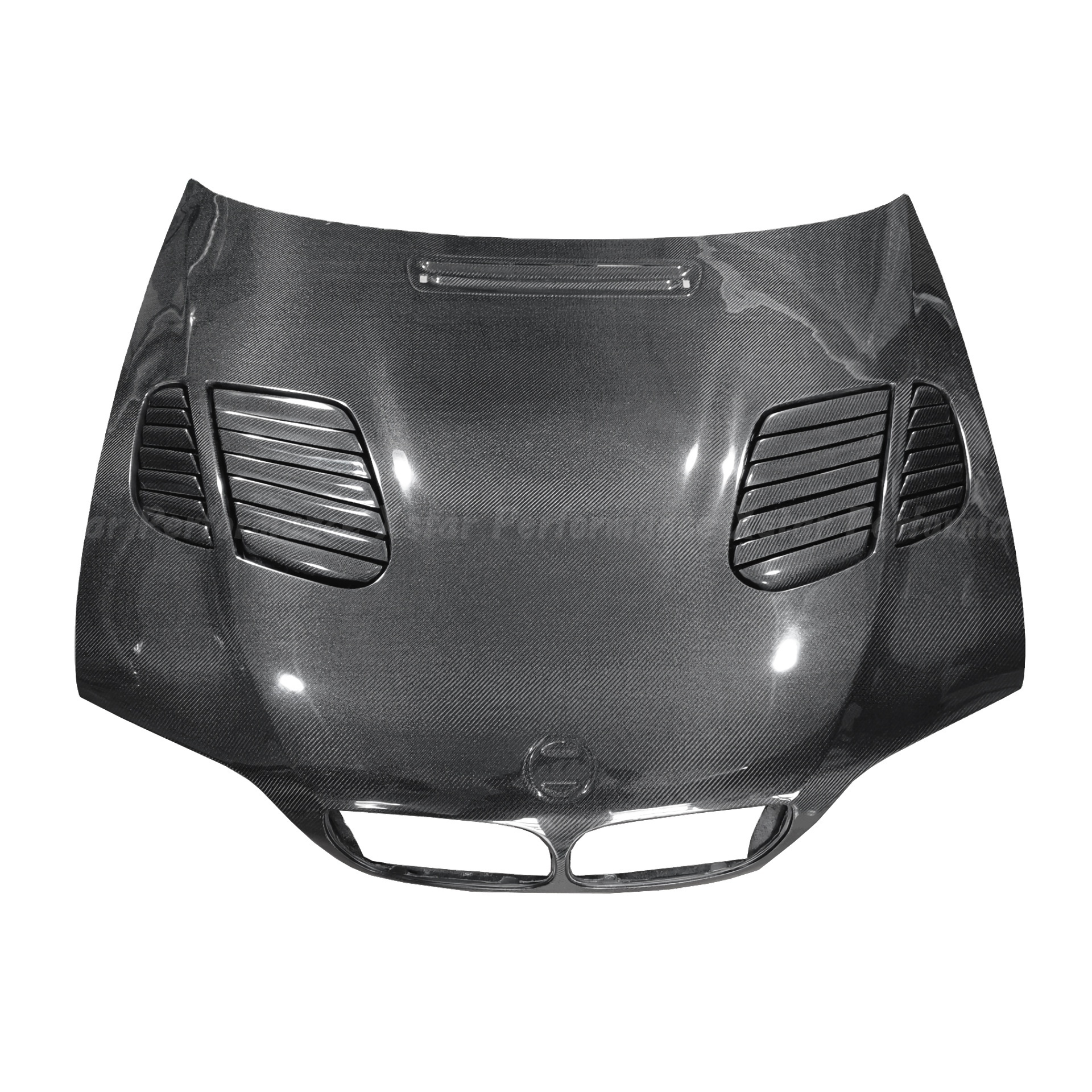 Gtr Style Carbon Fiber Hood Bonnet For Bmw 3 Series E46 4 Door 2002-2005