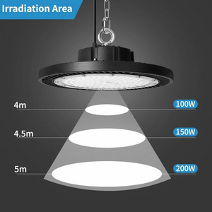 ST Badminton Court LED UFO Highbay Lights 100W 150W 200W Industrial Warehouse Gymnasium UFO Lighting Lamp High Bay Led Light