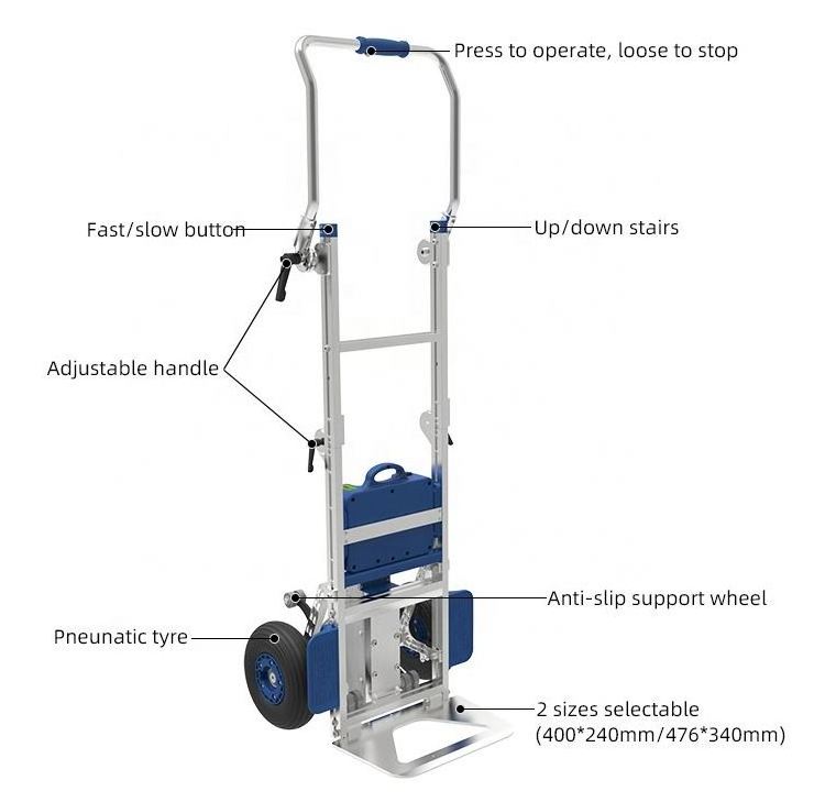 Cart To Climb Packages By Stairs Electric Stair Climber Trolley Aluminum Alloy Climbing Automatic Climbs Motorized Load E