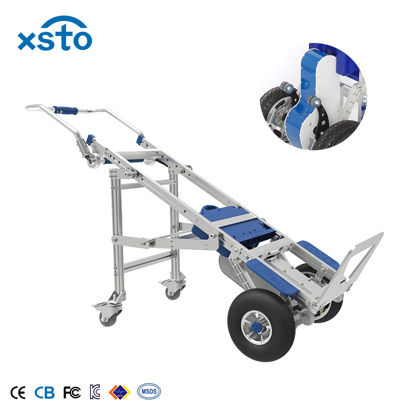 Hot sale 200kg big capacity automatic hand truck electric stair climber trolley