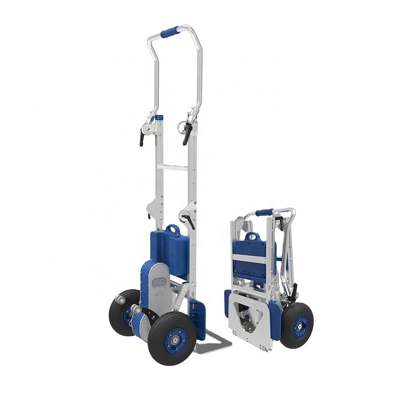 China factory XSTO aluminium IP54 powered electric stair climbing hand truck trolley