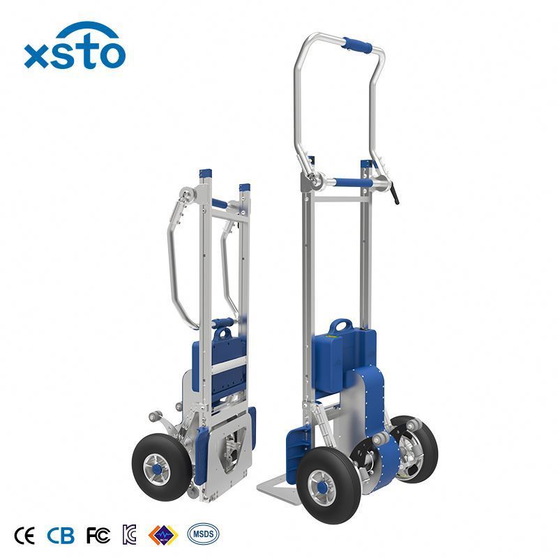 Electric Pallet Trolly Step Climbing Clambing Stair Automatic Materials Handling Trolley Climbers For Disabled