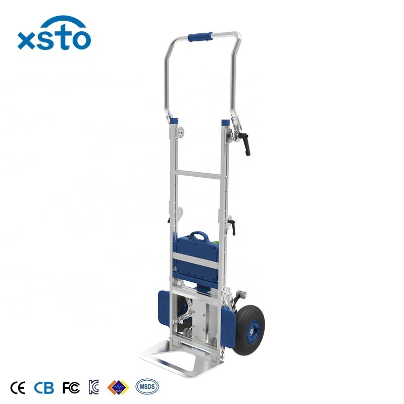 XSTO electric climbing cart stable stairs folding trolly 150kg automatic powered stair climber