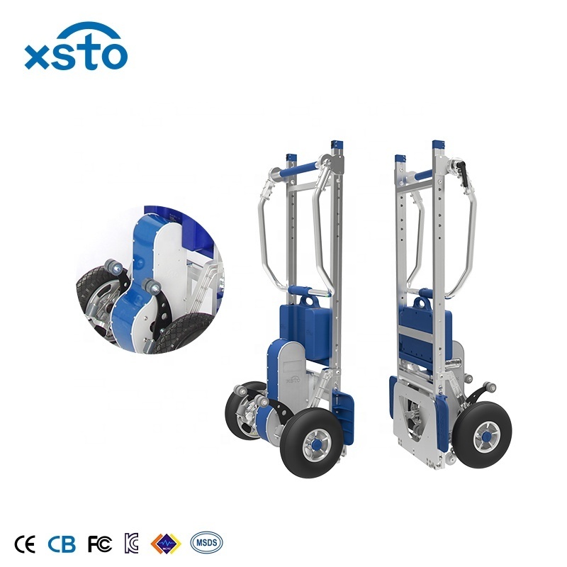 Hot sale 200kg big capacity automatic hand truck electric stair climber trolley