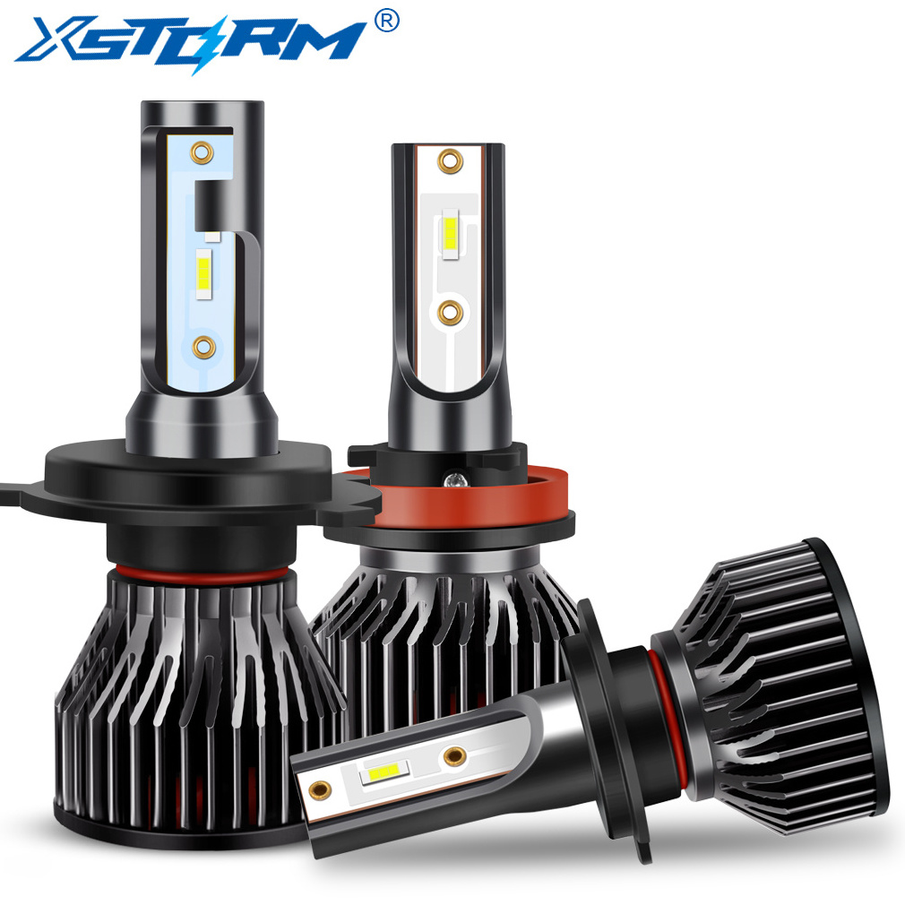 Super Bright High Low Beam 12000LM H7 H1 H11 880 led headlight Bulbs H4 9005 9006 led Headlight Auto Car Headlamp Mini Size