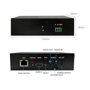 H264 hd-mi to ip Encoder Modulator 1 channel hd-mi Input MPEG-4 AVC/H264 Video Encoding