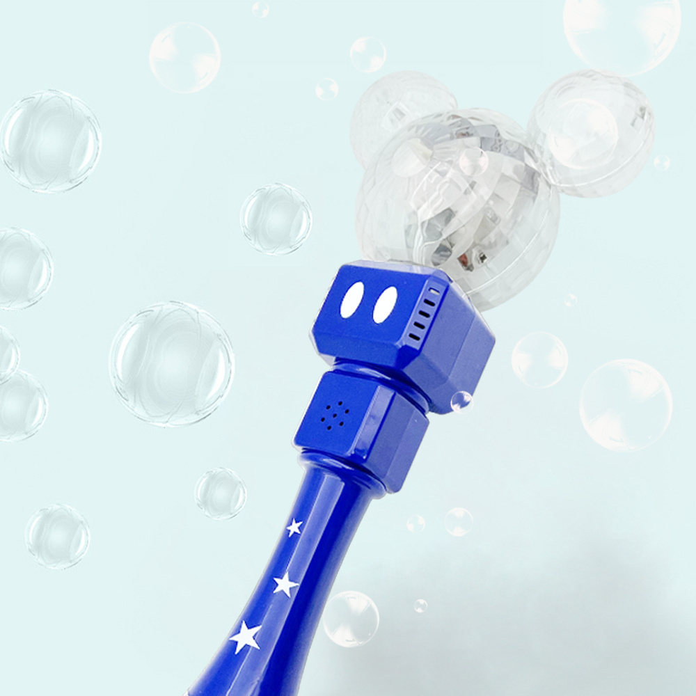 Genuine B/O Toy Hand-Held Flash Summer Outdoor Toy Automatic Bubble Maker Colorful Bubble Wand