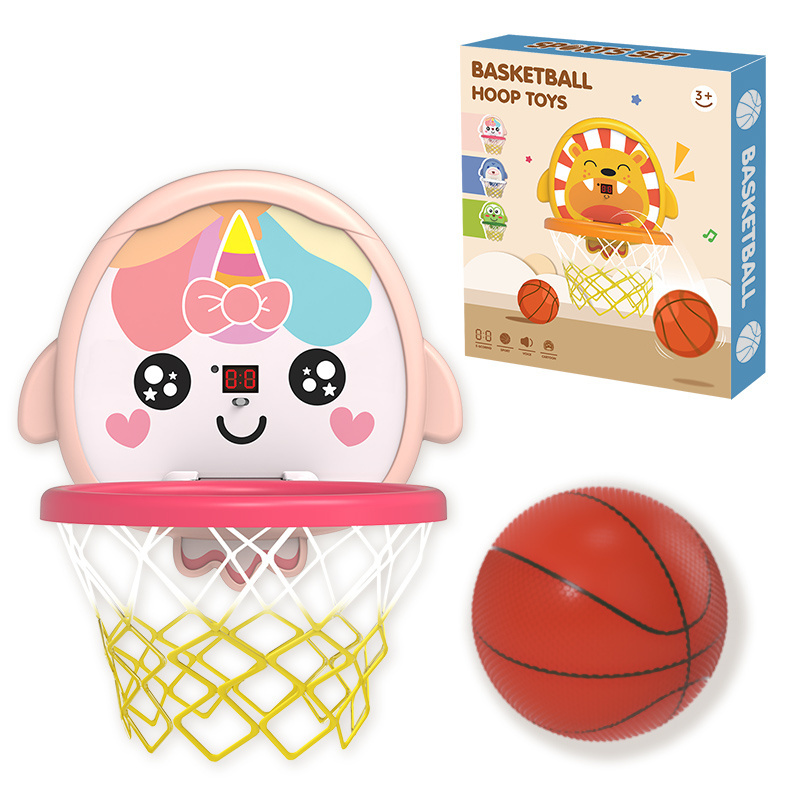 XST New Kids Sport Shooting Game Basketball Toys with Score Indoor Adjustable Hanging Mini Backboard Hoop Toys