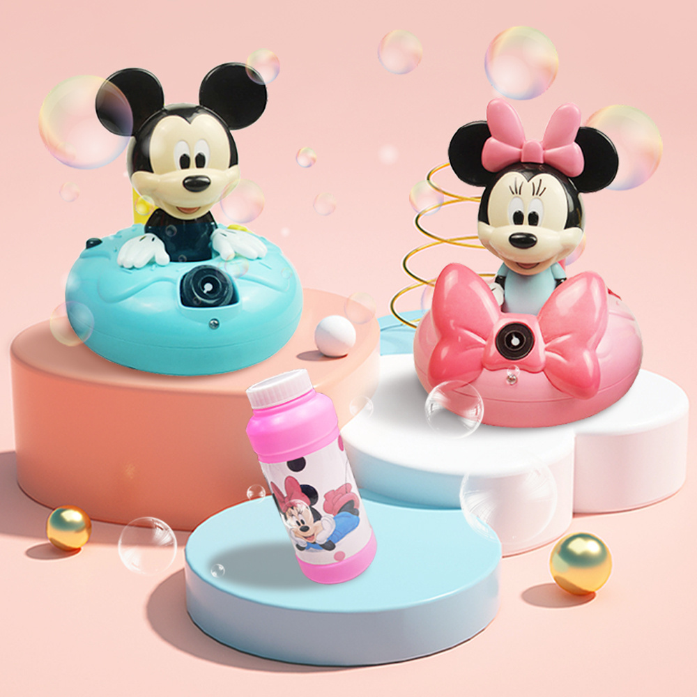 Hot Sales Inquiry Price doughnut bubble colorful light paradise toys princess mickey mouse toys automatic bubble machine