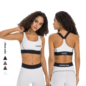 Xsunwing Fitness Ladies Girls Running Gym Yoga Bra Tops Custom Logo Crane Exercise Workout Women adjustable Sports Bra WDQ346