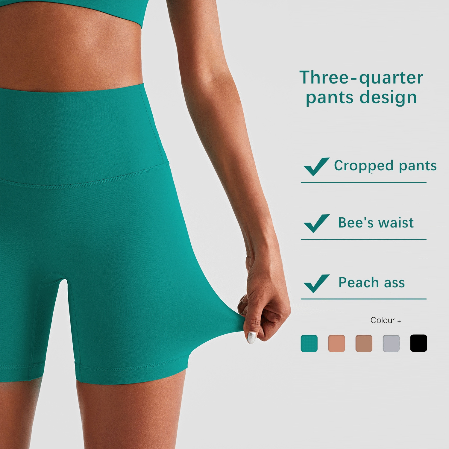 Xsunwing New Seamless Gym Shorts Butt Scrunch Fitness Wear No front T-line Shorts Workout Yoga shorts leggins for women WAD1409