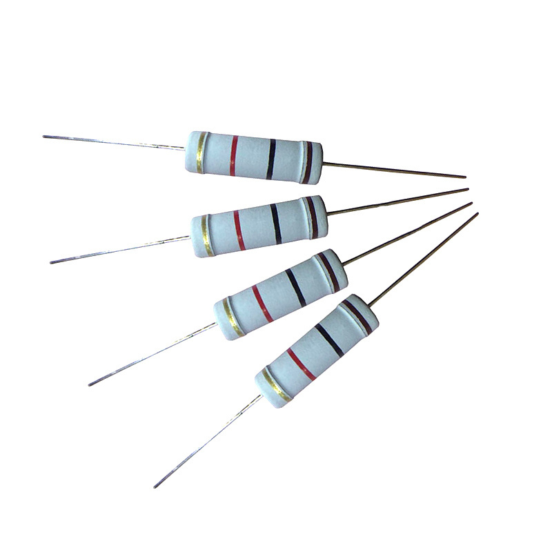 electronic ODM Oxide film Color ring resistor 1w 1/2w 1/4 2 3 5W 10k 2k 100 390 510 ohm 5% 1% code resistor