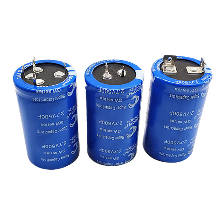 Farad Capacitor 2.7V 500F 35X60mm Super Capacitor For Electric Vehicle Battery