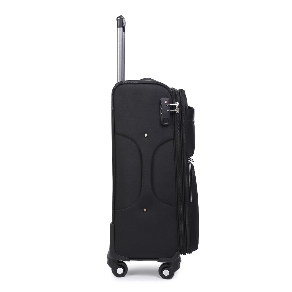 Custom Soft Hell 20 24 28 Inch Trolley Bags Boarding Case Travelling Spinner Business Trip Luggage Suitcase