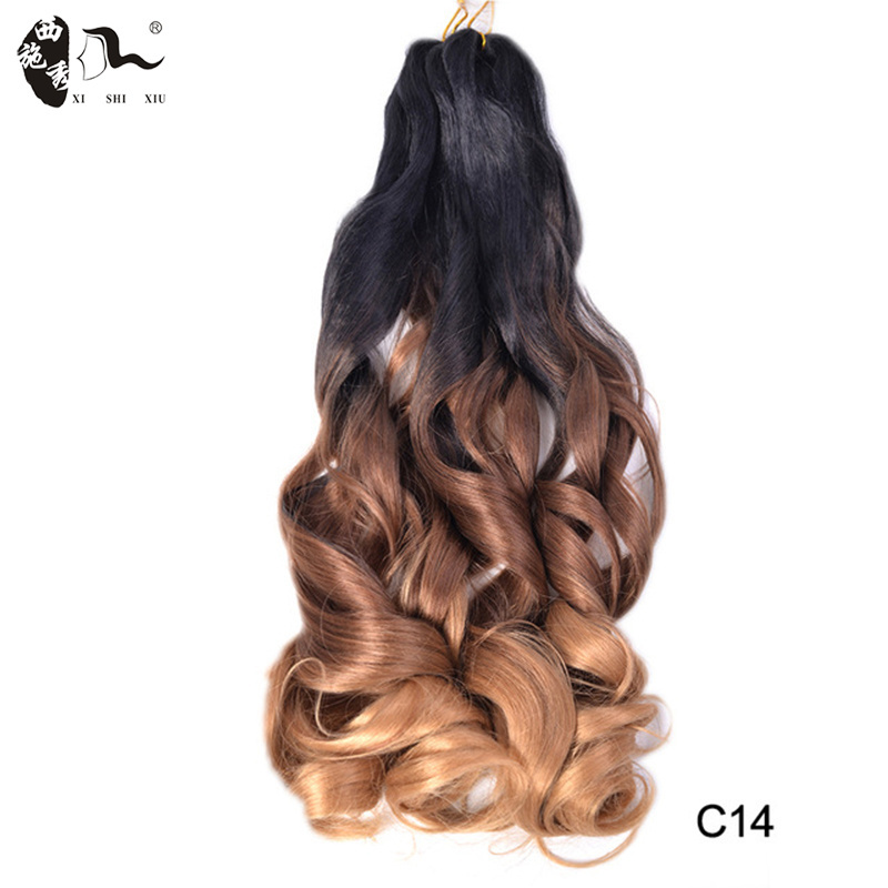 Japan spiral french curl wave yaki pony style curly wavy afro kinky extensions synthetic braids for african hair attachments