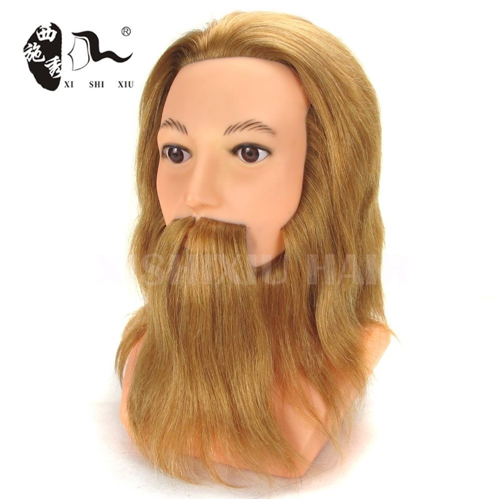 beauty school mannequin heads male natural hair training head