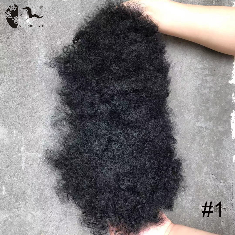 2021 Big Size Large Stock Fashion Fake Synthetic Chignon Hair Pieces Afro Hair Bun For Black Woman