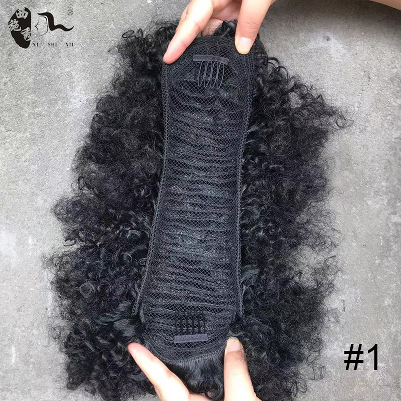 2021 Big Size Large Stock Fashion Fake Synthetic Chignon Hair Pieces Afro Hair Bun For Black Woman