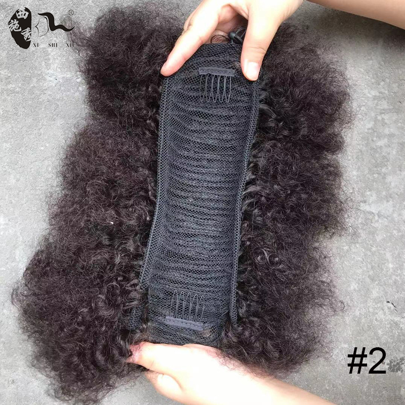 2021 Big Size Large Stock Fashion Fake Synthetic Chignon Hair Pieces Afro Hair Bun For Black Woman