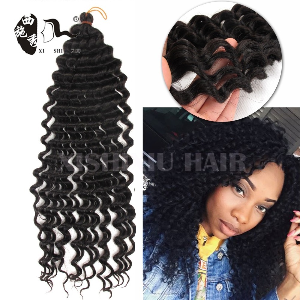 Alibaba Express Freetress Pre-loop 3X deep synthetic afro twist braid for afro kinky curly water wave braiding hair extension