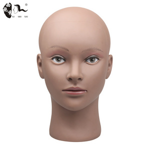 XISHIXIU HAIR Factory Sale Cheap Wig Display PVC Mannequin Wig Head Realistic Mannequin Head