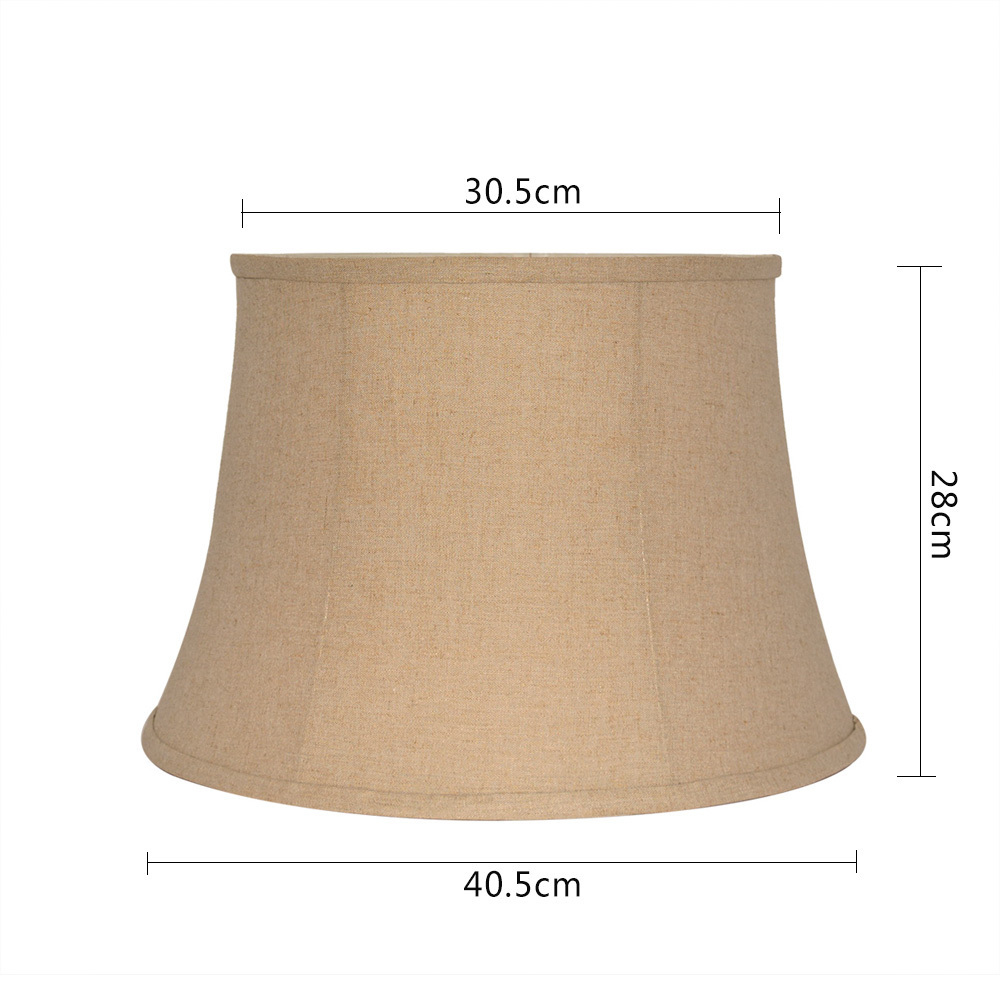 Chandelier Lamp Shade Parts Fabric Material Hat Vintage Fancy Lights Linen Round