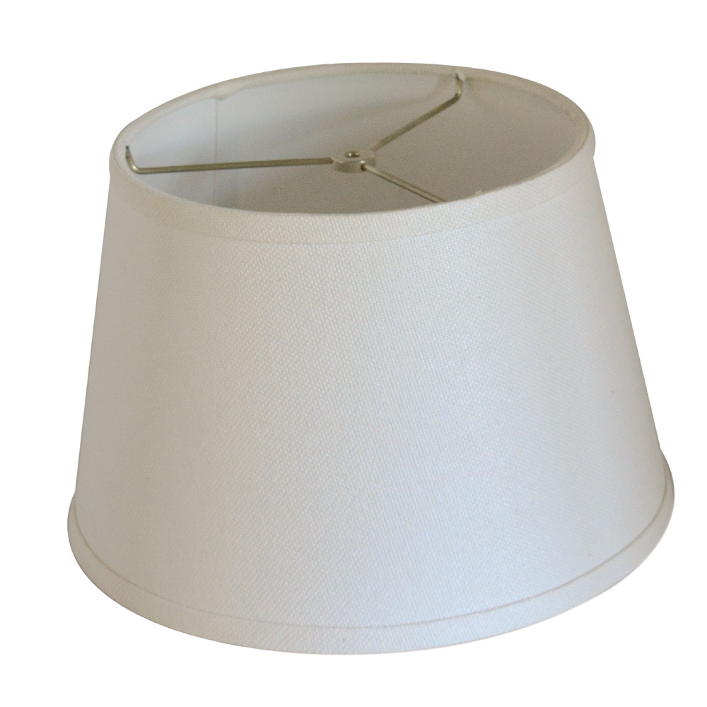 E27 wholesale cheap modern decorative linen fabric hat table and stand lamp shade light cover