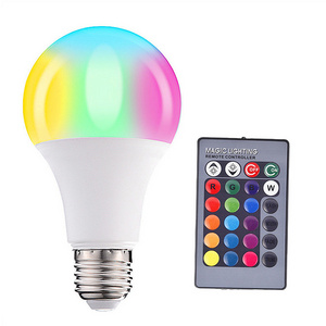 high quality remote control bulb RGB 5W high lumen led flood light homekit E27 color led smart bulb