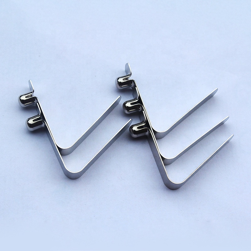 Custom Spring Clips flat V spring button flat spring for tube lock