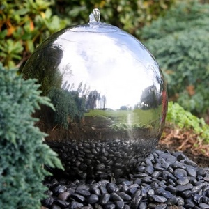 Professional factory customized large Stainless Steel outdoor water fountain sphere