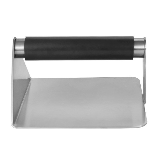 5'' round stainless steel 304 plastic handle burger press