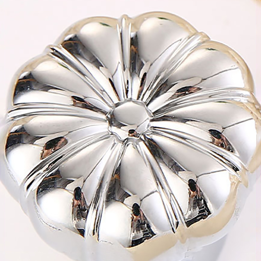 Dubai Round Perfume Bottle With Zinc Alloy Crown Cap Perfume Bottle with Flower Cap