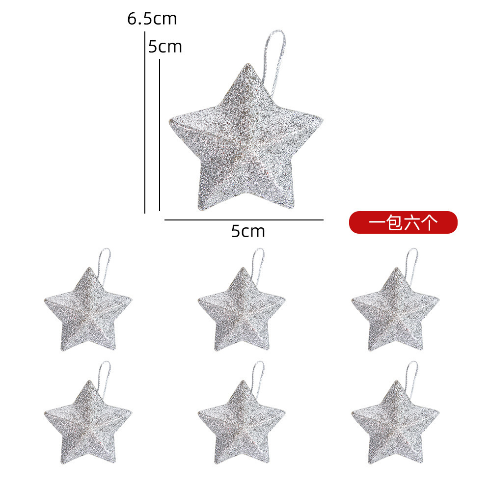 Christmas tree accessories elderly candy pine cone greeting card bow gift snare drum foam ball bell pentagram hanging ornaments