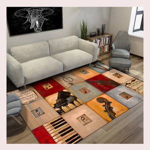 Lobby light luxury company hotel carpet living room bedroom coffee table mat frame drum grand piano special floor mat customized