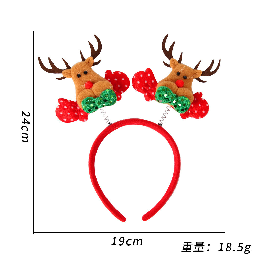 Christmas Tree Fabric Hair Bands Cheap Children Head Hair Band Popular Fashion Kids OEM Style