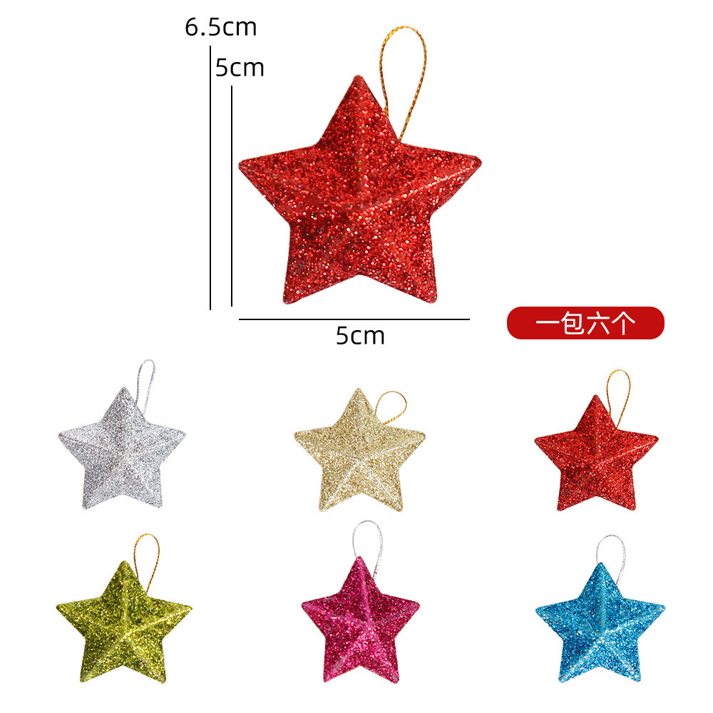 Christmas tree accessories elderly candy pine cone greeting card bow gift snare drum foam ball bell pentagram hanging ornaments