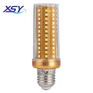 LED corn bulb bald head strong three-color variable light plum blossom shadowless bubble E27 large screw port household light