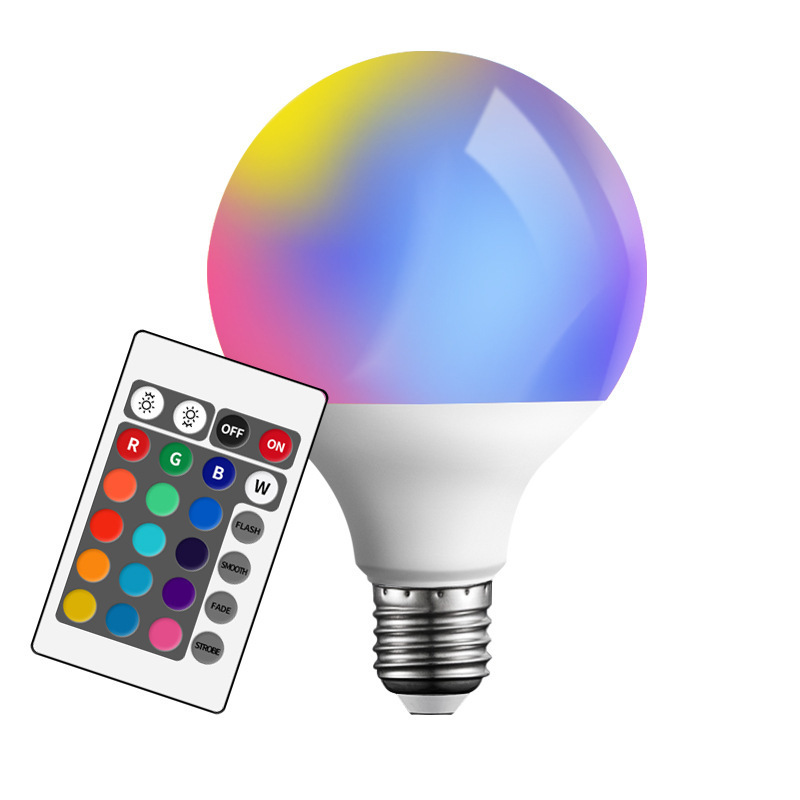 Waterproof and energy-saving LED remote control color-changing bulb 110V220V ambient light RGB color bulb