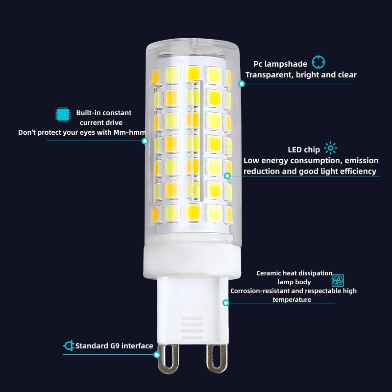 Factory customized   AC 120V 360 Degree G4 LED Corn Light Bulb For Night Lighting