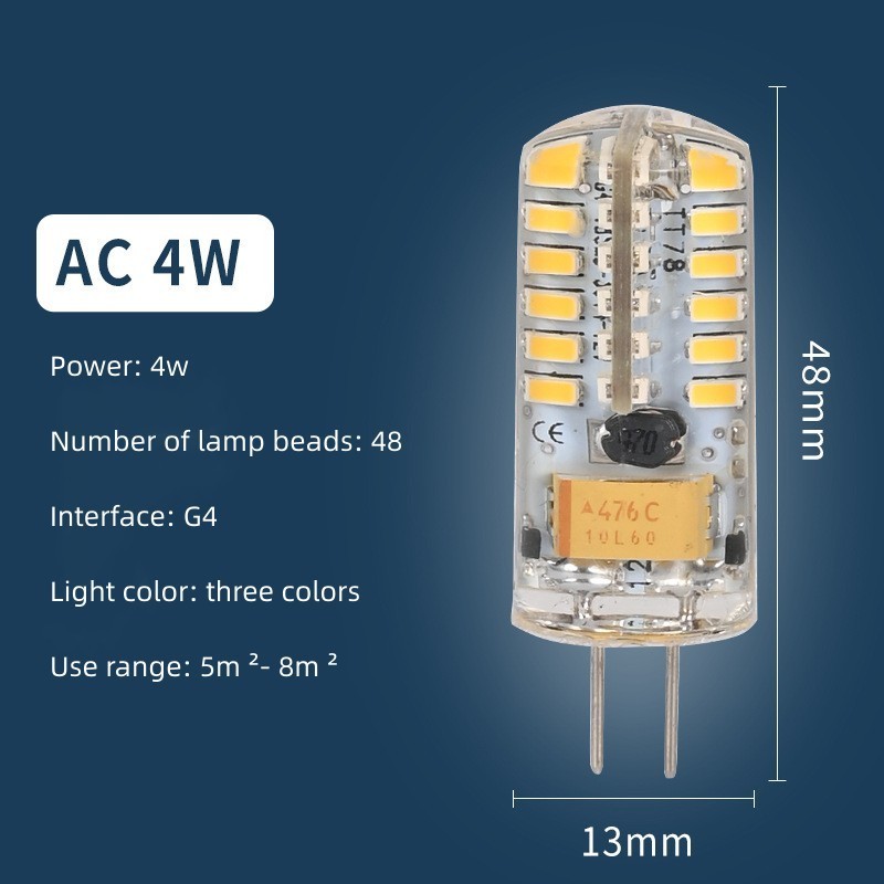 Customized 100lm/w high lumen G4 G9 plastic led light bulb for replacing led lamp